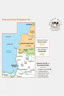 Active Explorer Map 153 Weston-super-Mare and Bleadon Hill