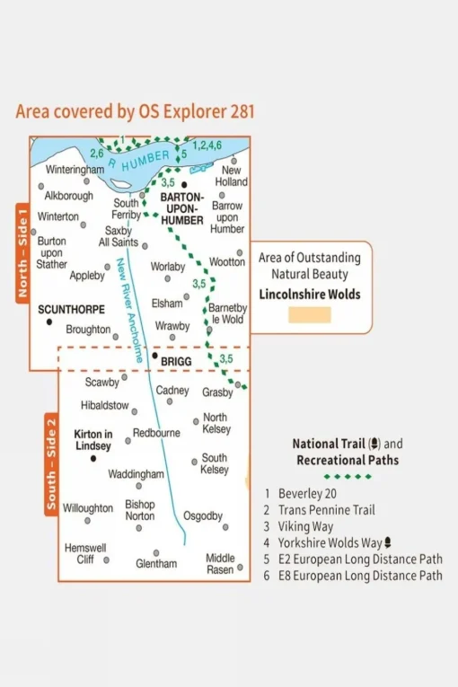Explorer Map 281 Ancholme Valley