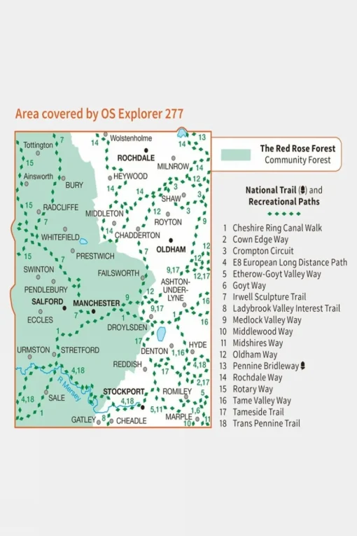 Explorer Map 277 Manchester and Salford