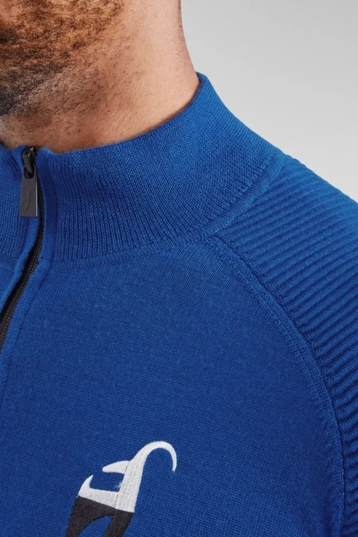 Mens Ernstl Half Zip Knitted Sweatshirt