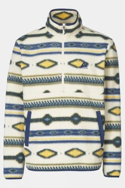Mens Pehoe Printed Snap Half Zip Fleece