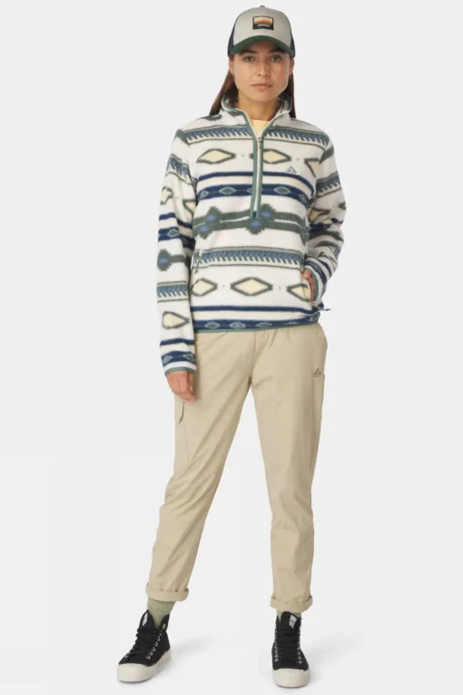 Womens Barrosa Printed Half Zip Fleece
