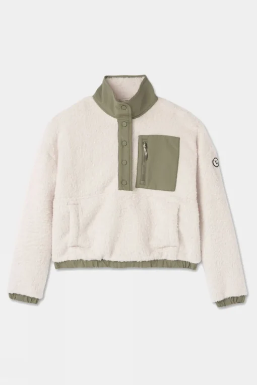 Womens Cozy Sherpa Popover Fleece
