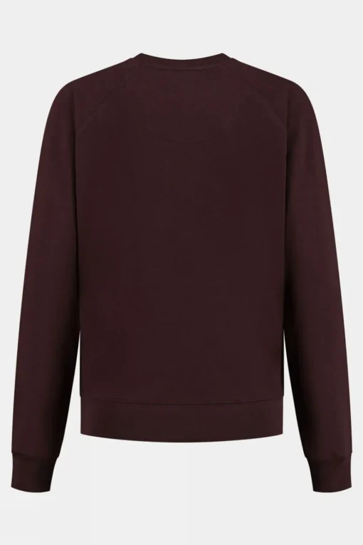 Womens Embroidered Blue Fleece Sweater
