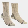 Womens Midweight Merino Comfort Crew Socks
