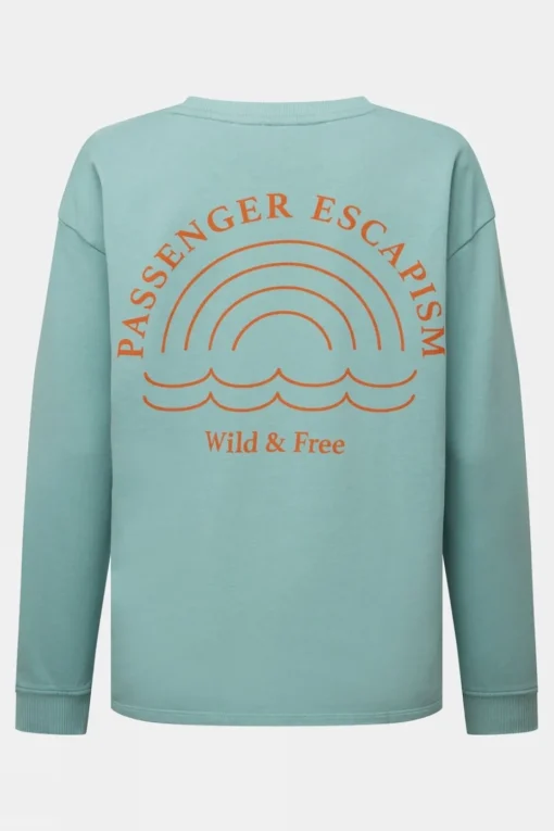 Womens Rainbow Recycled Cotton Oversized Sweatshirt