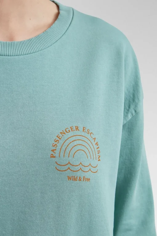 Womens Rainbow Recycled Cotton Oversized Sweatshirt