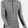Womens Rose Half-Zip Base Layer Top